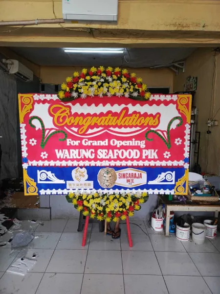 Papan Bunga Ucapan Selamat Discovery Ancol Jakarta